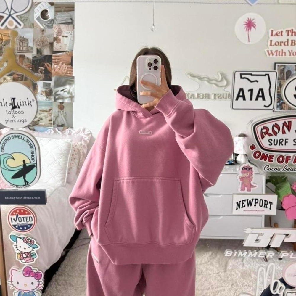 pink‎ youngla sweat set